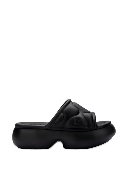 Papuci Melissa cu platformă negru