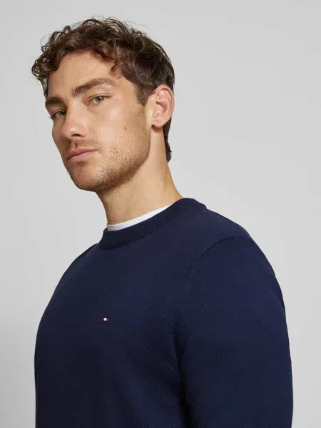 Tommy Hilfiger Sweter Granatowy niebieski