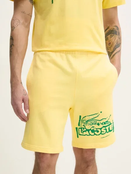 Lacoste pantaloni scurți bărbați galben