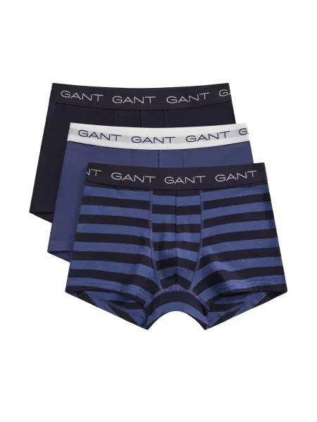 GANT Boxerky námornícka modrá / námornícka modrá / svetlosivá biela