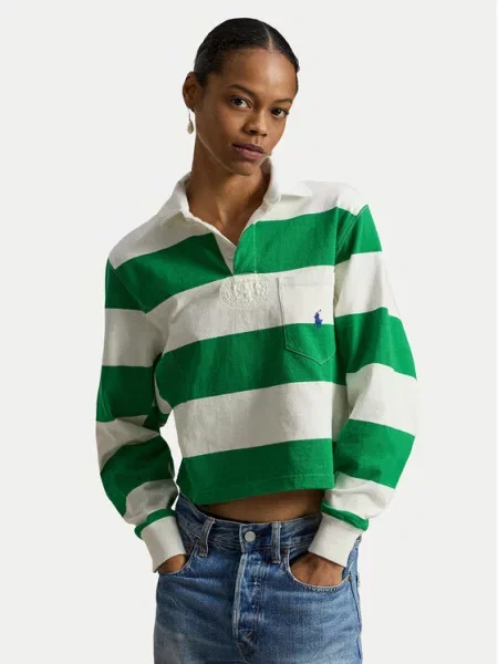 Polo Ralph Lauren Μπλούζα Relaxed Fit πράσινο