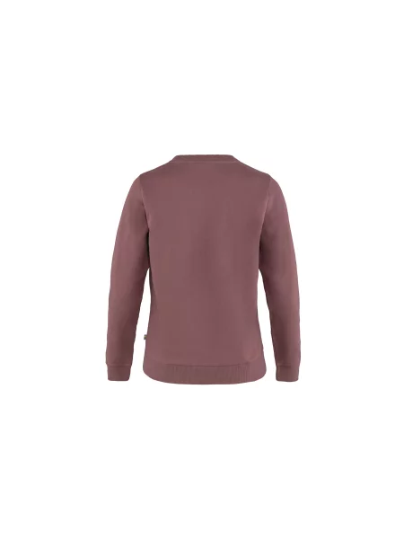 Sweter Fjällräven z kapturem z logo fioletowy