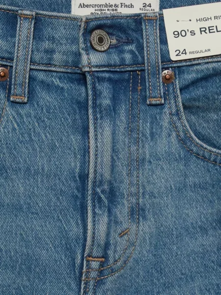 Široke traperice Abercrombie & Fitch plava