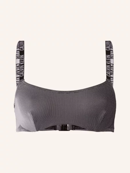 Calvin Klein Góra Od Bikini Z Fiszbinami schwarz czarny