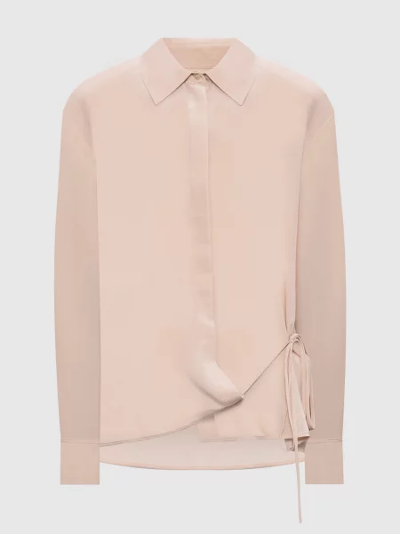 Блуза із шовку Victoria Beckham рожева