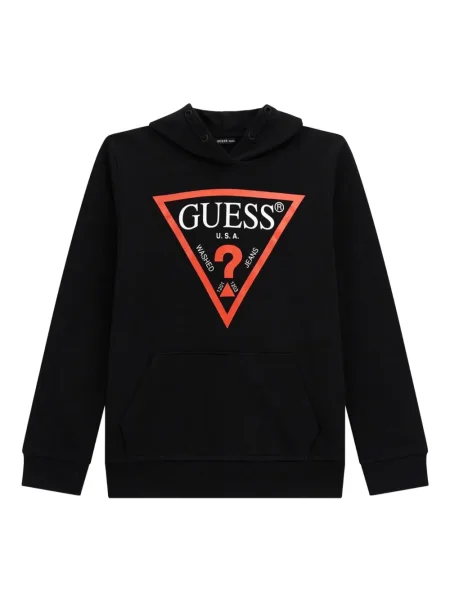 Bluza z kapturem dziecięca Guess czarna