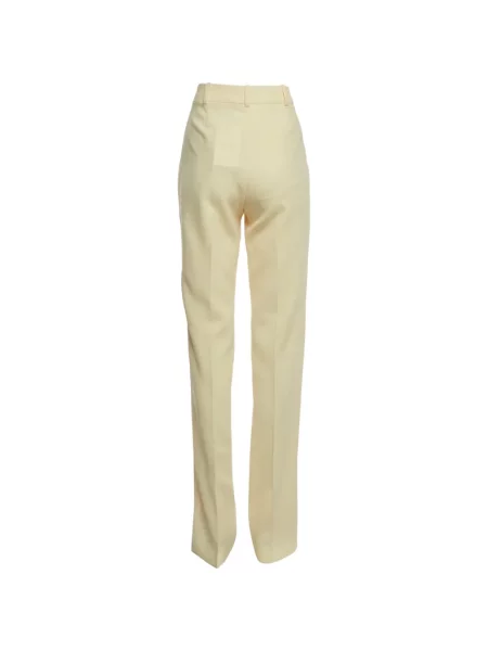 Cu centură pantaloni The Attico galben