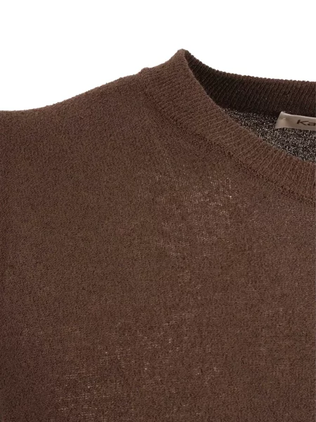 Scurt tricou Kangra tricotate maro