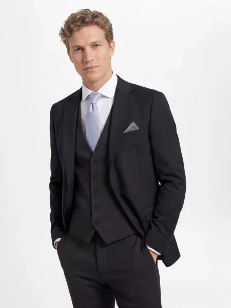 Finshley & Harding kurtka modułowa Mężczyźni Modern Fit 24 szary