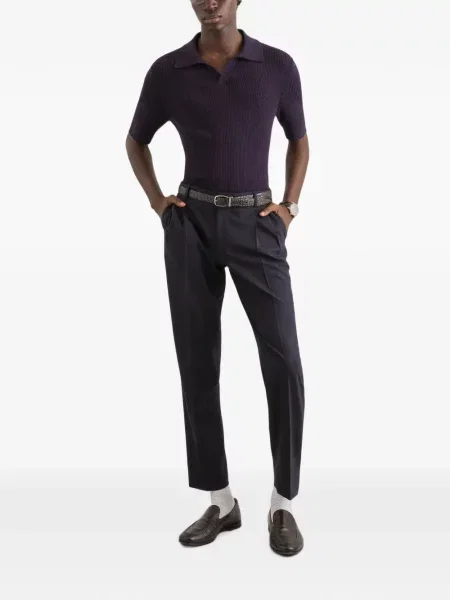 Πλεκτό polo Dolce & Gabbana μπλε