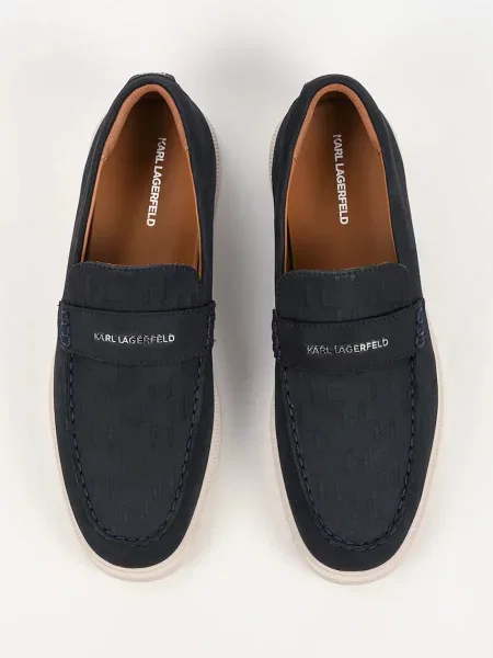 Karl Lagerfeld мокасини нубукові Kori