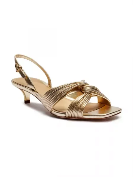 Michael Kors Sandale ALESSIA cu adaos de piele auriu
