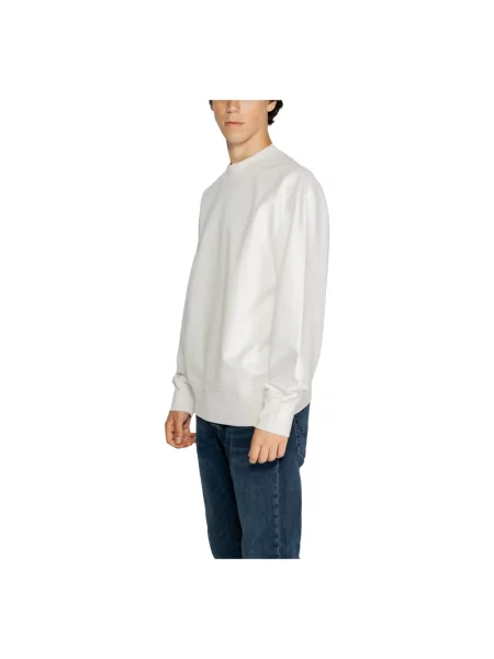 Bluza Calvin Klein Jeans ze spandexu biała