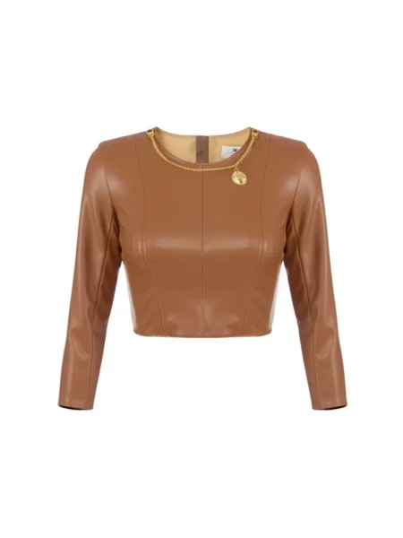 Top Elisabetta Franchi brązowy