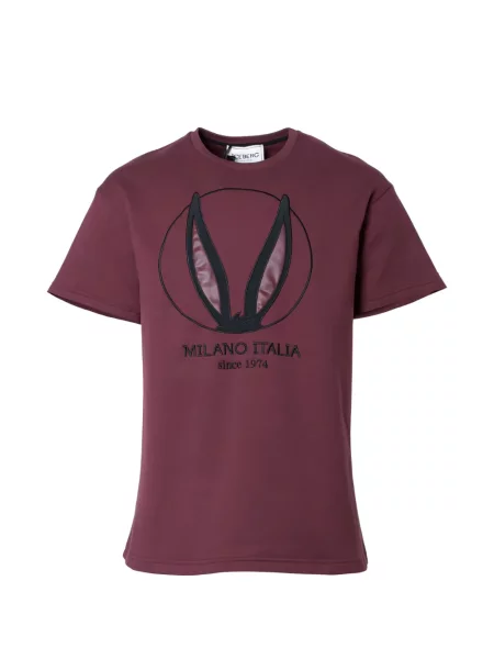 Тениска Iceberg с апликация виолетово