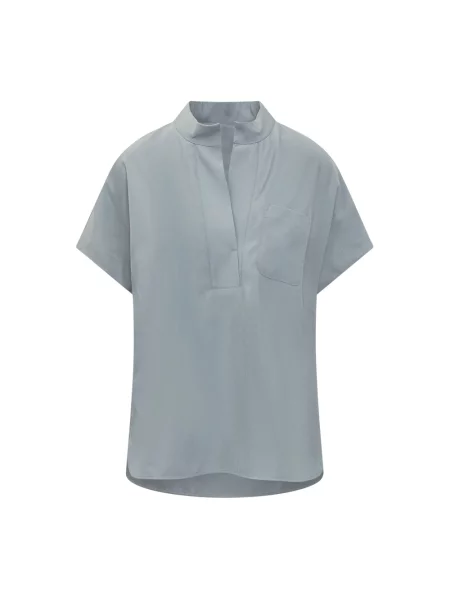 Polo Nine In The Morning z krótkim rękawem niebieskie