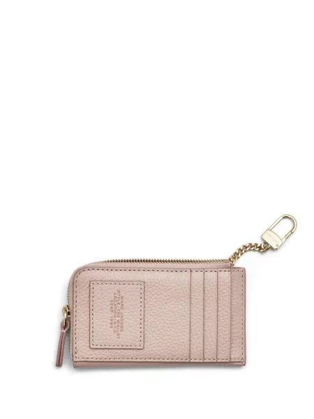 Iš natūralios odos piniginė Marc Jacobs rožinė