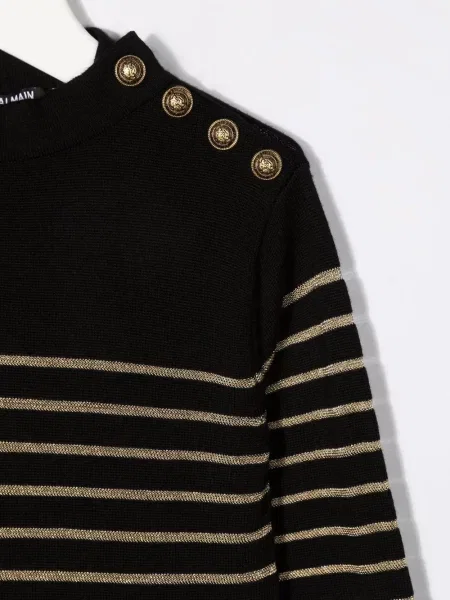 Sukienka dziecięca Balmain czarna