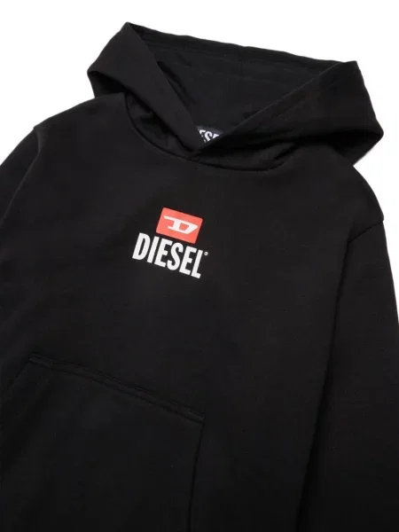 Bluza z kapturem dziecięca Diesel czarna