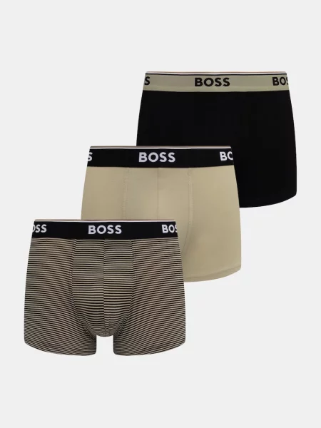 BOSS bokserki z Trunk 3P Power Desig zielone