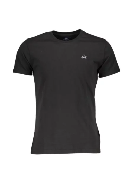 Scurt tricou La Martina cu broderie negru