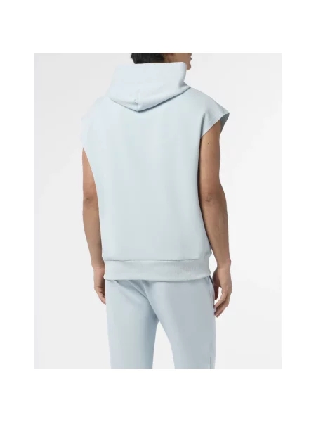 Bluza z kapturem Plein Sport niebieska