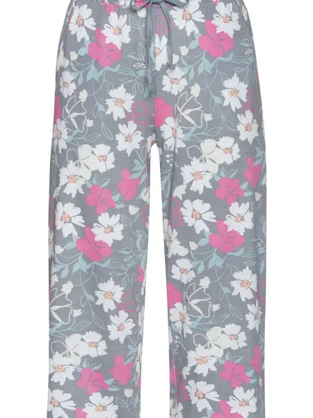 VIVANCE Pyžamové kalhoty Dreams opálová / zlatě žlutá / pink bílá