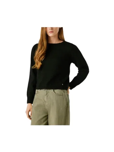 Sweter Pepe Jeans z długim rękawem czarny