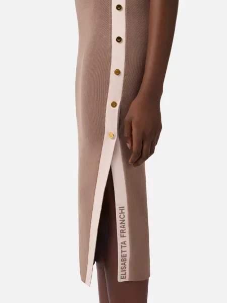 Платье Elisabetta Franchi коричневое