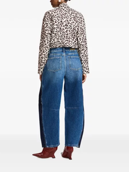 Cămașă Essentiel Antwerp cu funde cu model leopard
