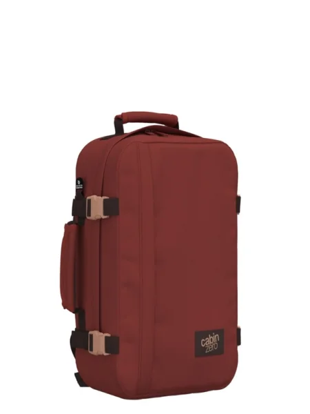CabinZero Classic 28 l sangria túra hátizsák. Méret: 28 l piros