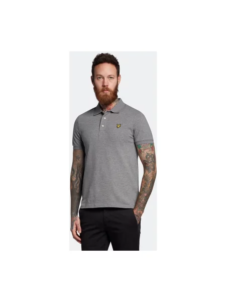 Koszulka polo Lyle & Scott szara
