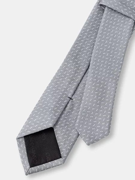 Calvin Klein Kravata s svilo siva
