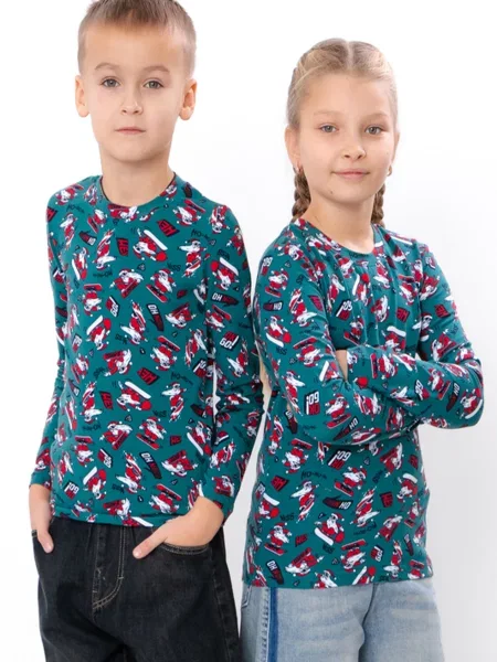 Лонгслив носи своє бирюзовый