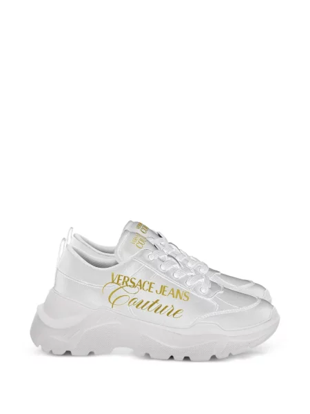 Sneakerși Versace Jeans Couture cu platformă alb