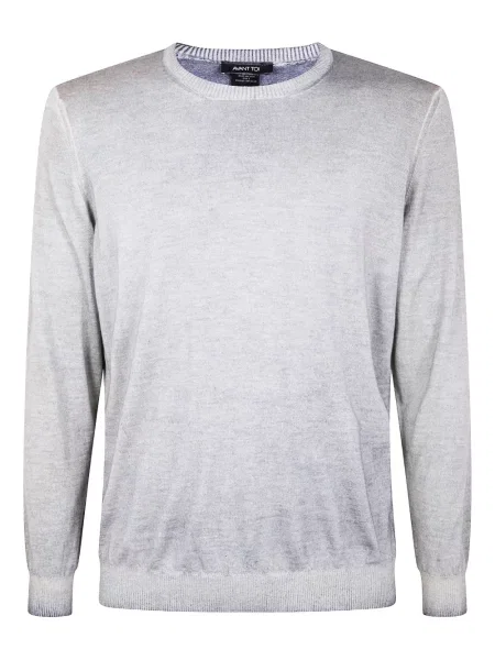 Džemper Avant Toi od kašmira s okruglim izrezom siva