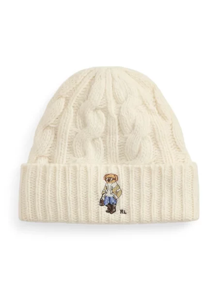 Polo Ralph Lauren căciulă de damă din lână bej