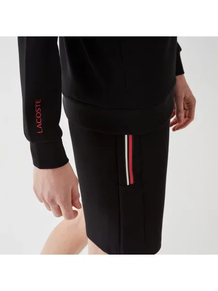 Толстовка на молнии Lacoste черная