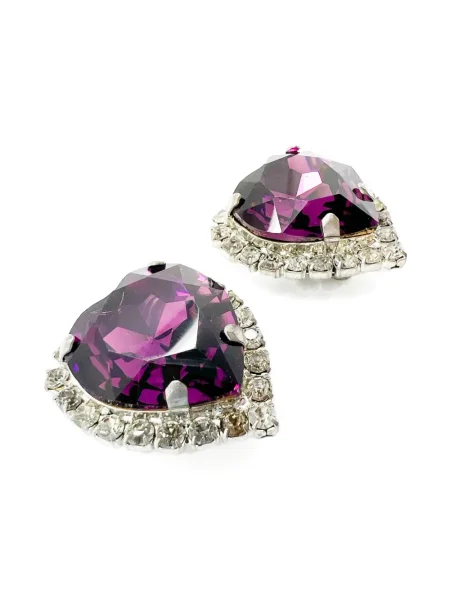 Σκουλαρίκια Jennifer Gibson Jewellery με μοτίβο καρδιά ασημί