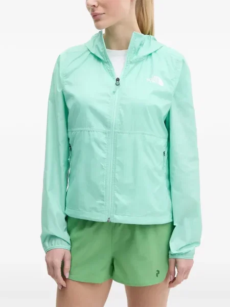 Geacă The North Face cu glugă verde