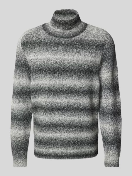 Sweter z dzianiny ze stójką model ‘EDDARD’ Drykorn