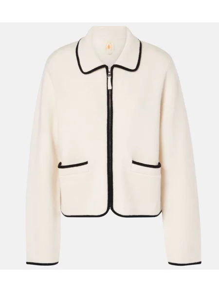 Geacă Jardin Des Orangers de lână alb