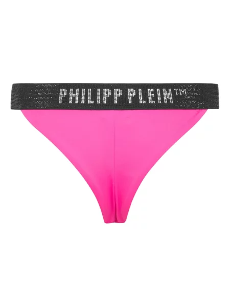 Bikini Philipp Plein skórzane różowe