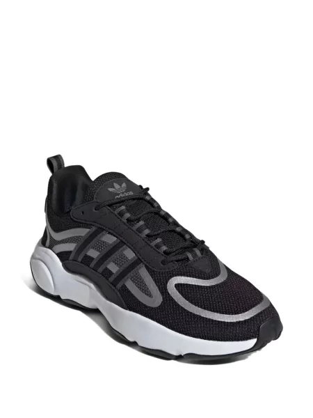 Ριγέ τρέξιμο σετ φόρμας Adidas με σχέδιο γκρι