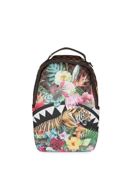 Rucsac Sprayground cu model floral cu imagine maro