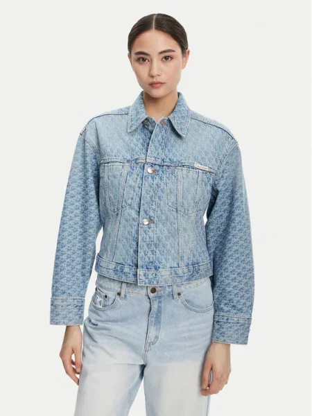 Calvin Klein Jeans Farmer kabát Oversize kék