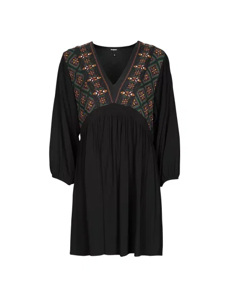Mini obleka Desigual črna