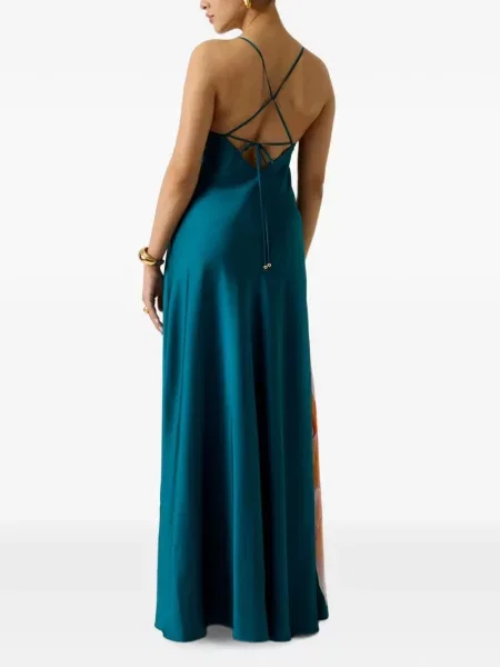 Rochie maxi Marciano By Guess cu model floral cu imagine verde