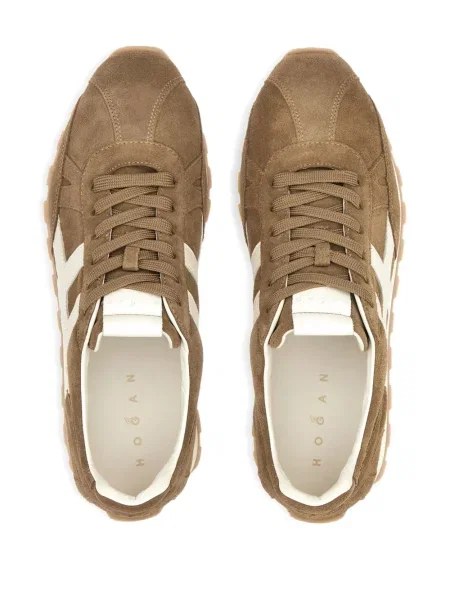 Sneakerși Hogan din piele de căprioară maro