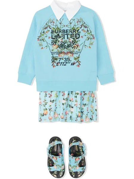 Bluza nierozpinana dziecięca Burberry niebieska